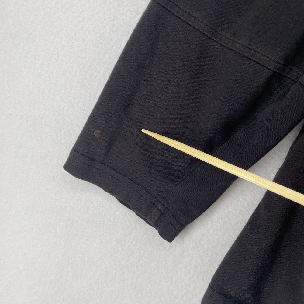 EILEEN FISHER Jacket L Organic Cotton Stretch Jersey Hoodie Sweatshirt Black USA - Picture 10 of 12